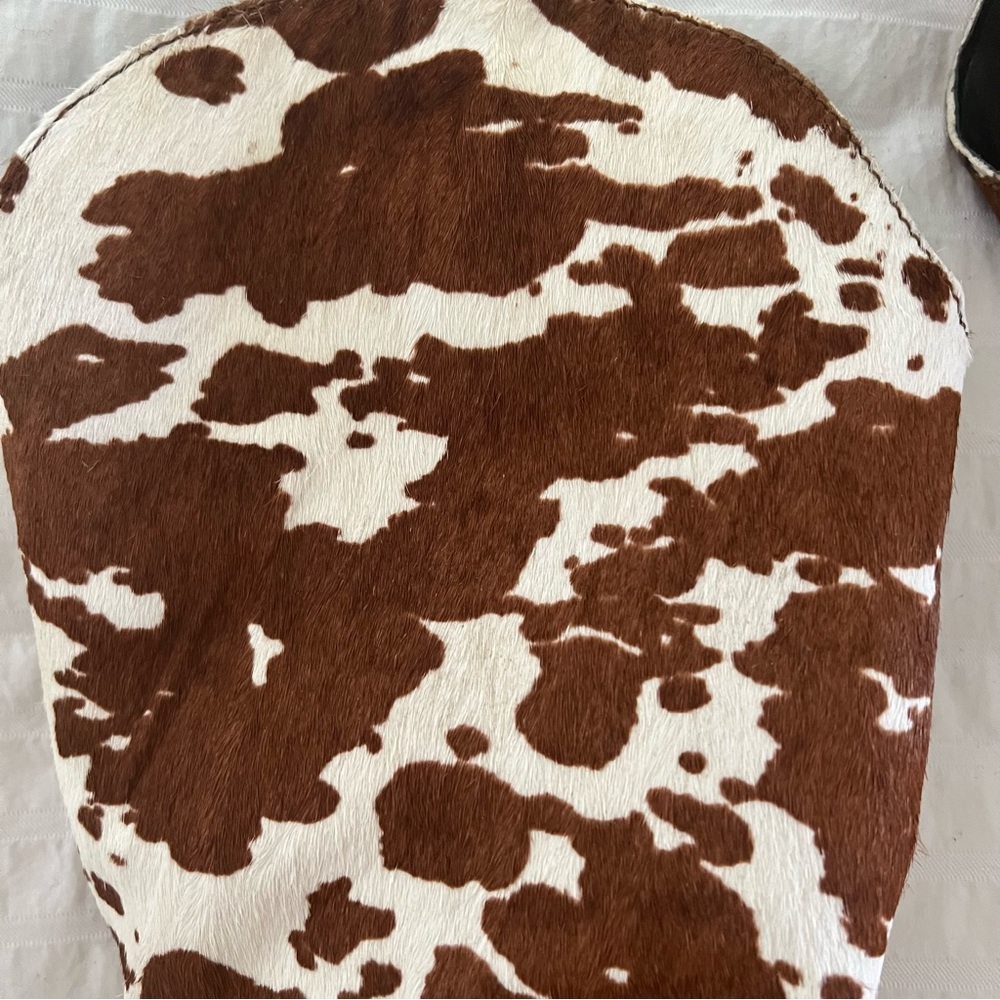 Dingo Live A Little Cowboy Boots in Brown Cowprint | Size 9 - Picture 4 of 5